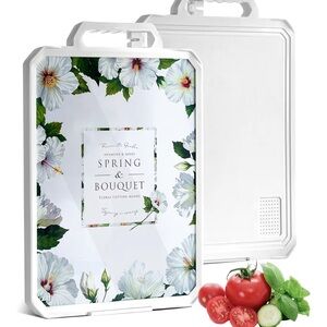2-in-1Tempered Glass Cutting Board for Kitchen Standable Tempered Glass 054